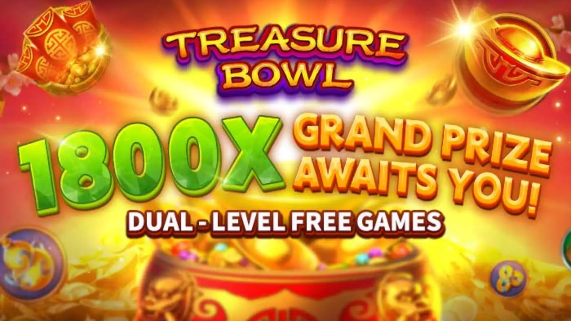 Multiplicadores Treasure Bowl a28 - 7777x Máximo com Tigela Dourada